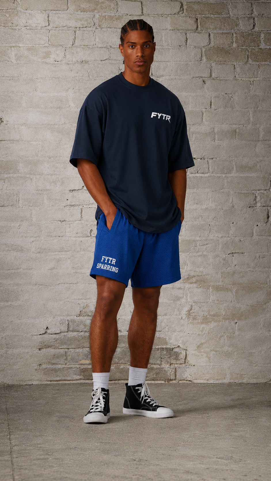 FYTR Core Tee — Washed Navy