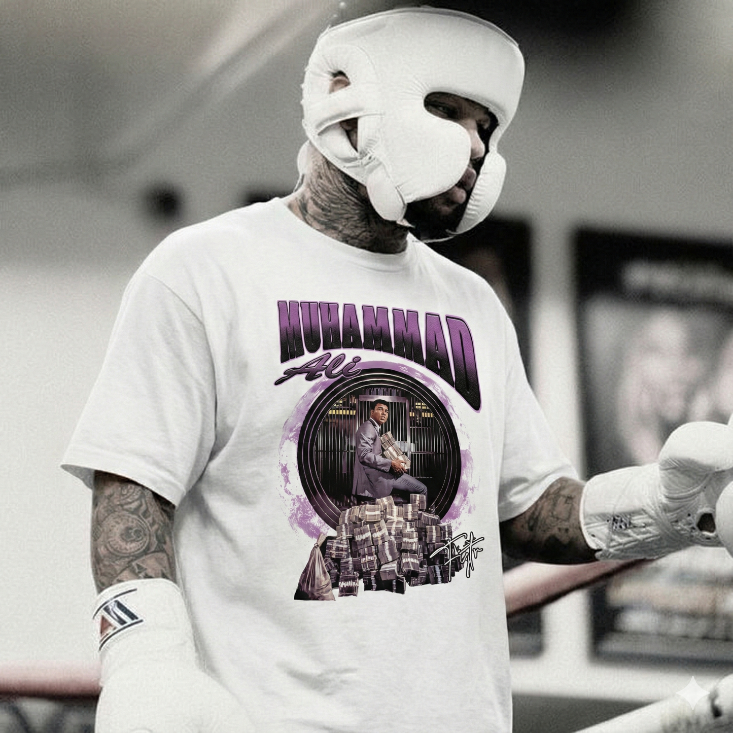 Muhammad Ali - Bank Tee (Purple)