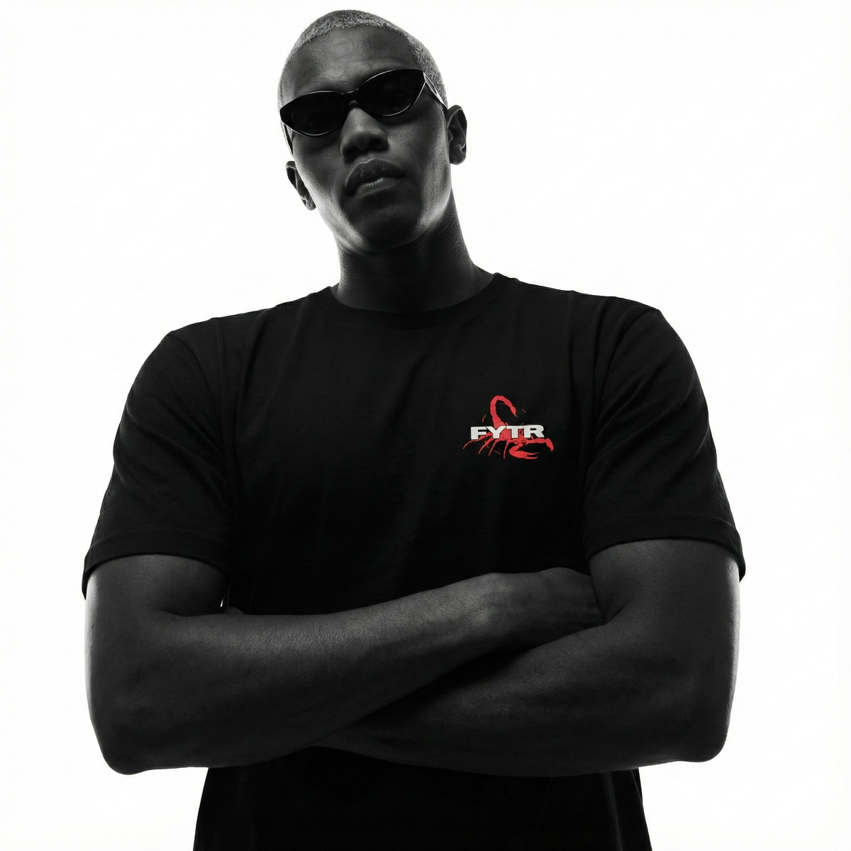 FYTR Scorpion Back-Print T-Shirt — Vintage Black